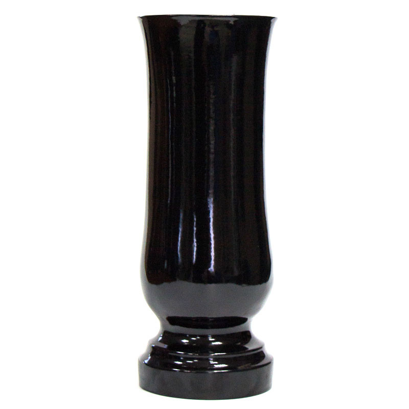 Ваза черная из полимергранита Black №7 26 см