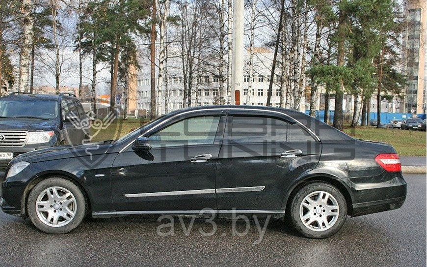 Ветровики Mercedes E-class (W212) седан 2009-/ Мерседесс Е-класс (Cobra Tuning) - фото 2 - id-p60447772