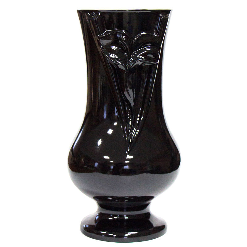 Ваза черная из полимергранита Black №8 32 см