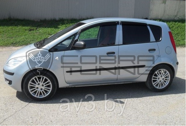 Ветровики Mitsubishi Colt 5d (Z30) 2004-2012/ Митсубиси Кольт (Cobra Tuning) - фото 2 - id-p60447819