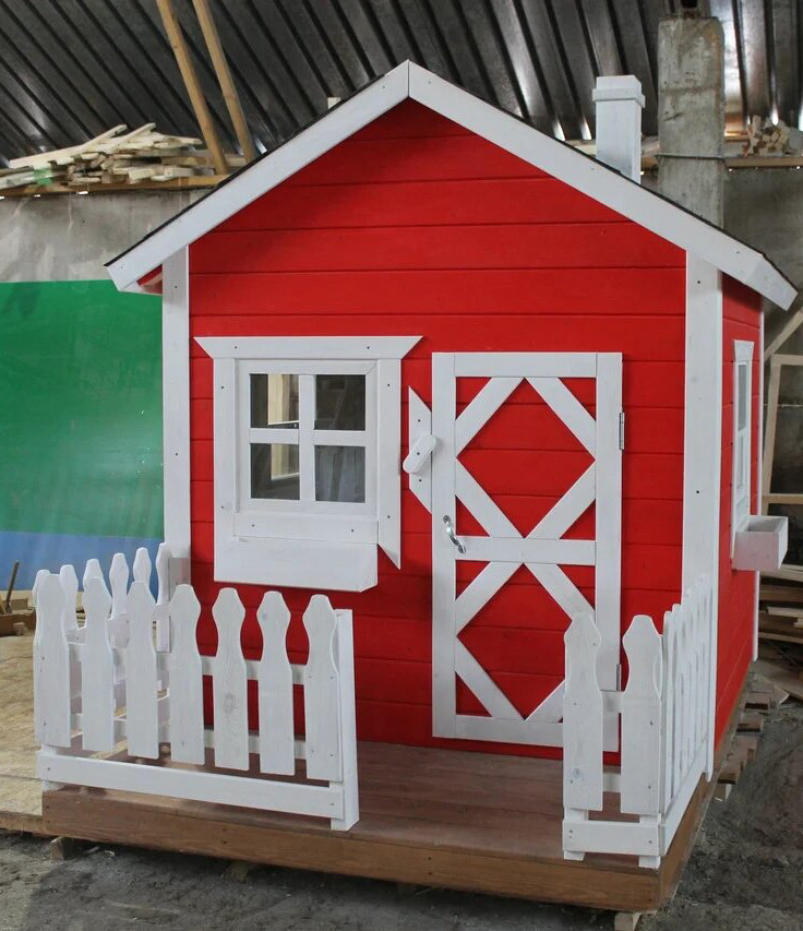 Игровой домик для детей (имитация бруса) - фото 5 - id-p116191246