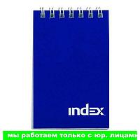 Блокнот INDEX, серия Office classic, на гребне, ассорти , кл., ламиниров. обл., ф. А7, 40 л., цвет