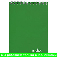 Блокнот INDEX, серия Office classic, на гребне, ассорти кл., ламиниров. обл., ф. А6, 40 л, цвет