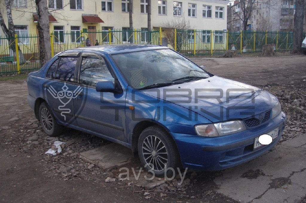 Ветровики Nissan Almera 1 Седан (N15) 1995-2000/ Ниccан Альмера (Cobra Tuning) - фото 2 - id-p60447886