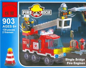 Конструктор brick 903 пожарная машина, фото 1
