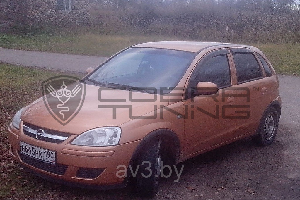 Ветровики Opel Corsa C 5d 2000-2006/ Опель Корса (Cobra Tuning) - фото 2 - id-p82007195