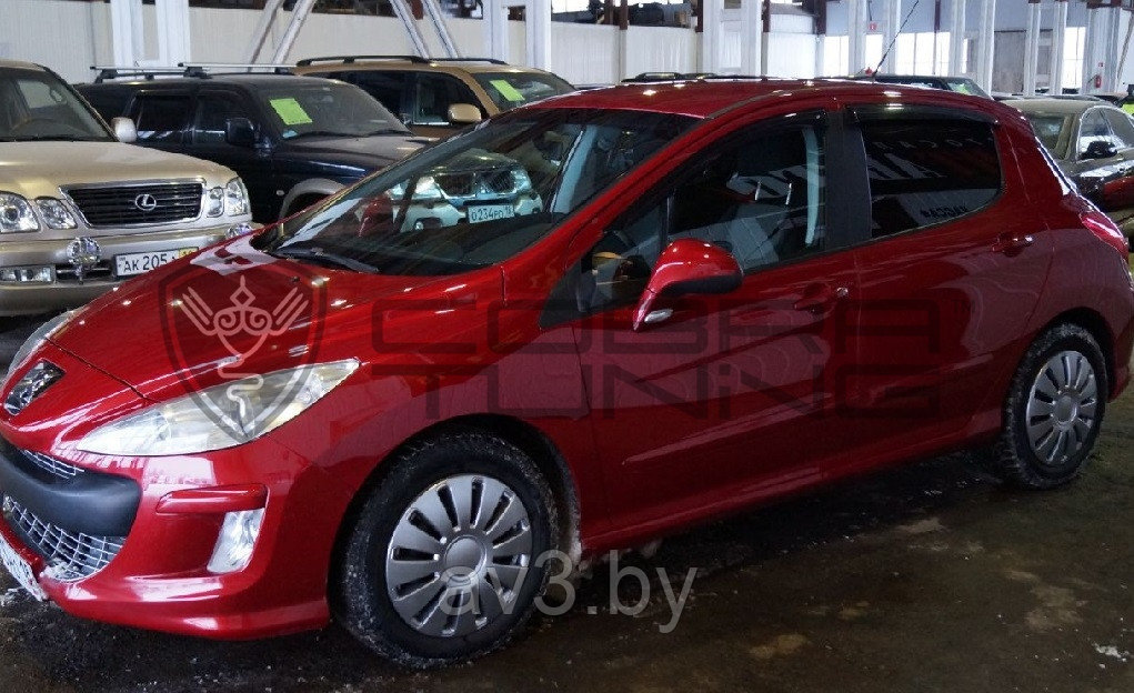 Ветровики Peugeot 308 хетчбек 5d 2008-2013 / Пежо 308 (Cobra Tuning) - фото 2 - id-p60448099