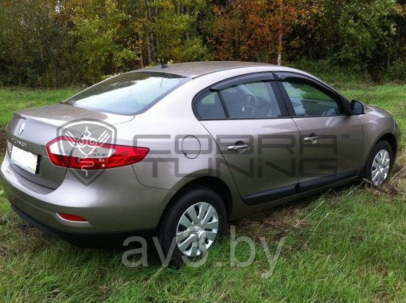 Ветровики Renault Fluence седан 2010 / Рено Флюенс (Cobra Tuning) - фото 2 - id-p60448148