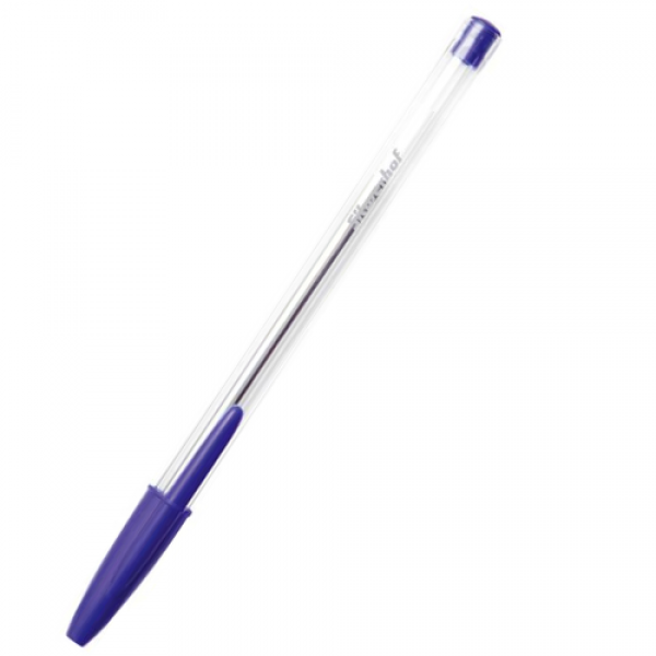 Ручка шариковая Silwerhof 026143-02 однораз. 0.7мм корпус пластик белый синие чернила(работаем с юр лицами и - фото 2 - id-p113247027