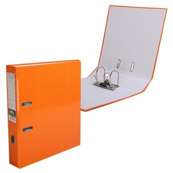 Папка-регистратор COLOURPLAY, 50 мм, ламинированная, неоновая, оранжевый(работаем с юр лицами и ИП) - фото 2 - id-p113247216