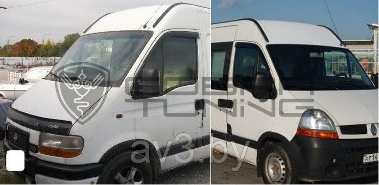 Ветровики Renault Master 2 1997-2010 \ Мовано \ Iveco Daily/ Рено Мастер (Cobra Tuning)