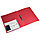 Папка на 2-х кольцах Бюрократ -0818/2R A4 пластик 0.7мм кор.18мм внут.и торц.карм, цвет красный(работаем с юр, фото 2