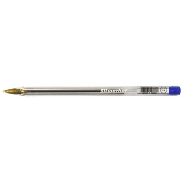 Ручка шариковая Silwerhof SIMPLEX (016045-01), 0.7мм синие чернила(работаем с юр лицами и ИП) - фото 2 - id-p113248167