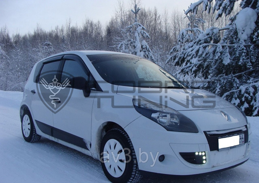 Ветровики Renault Scenic 3 2009 / Рено Сценик (Cobra Tuning) - фото 1 - id-p60448211