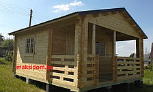 Летний дом с верандой " ТАТЬЯНА" 4х5,5м (13,83 + 5,4м²), фото 3