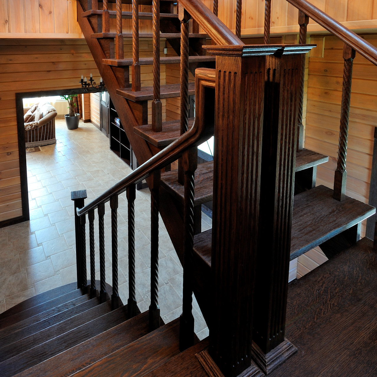 Лестницы для деревянного дома - фото 4 - id-p3502707