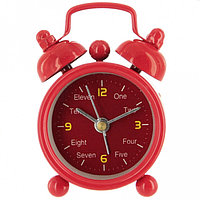 Часы будильник очень маленький красный