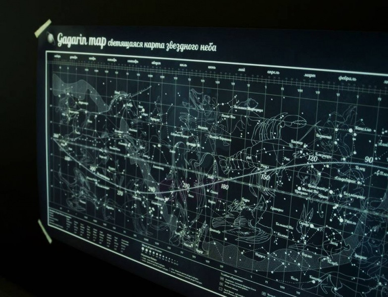 Gagarin Map светящаяся карта звездного неба - фото 3 - id-p6878468