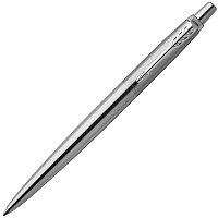 Ручка шариковая JOTTER Stainless Steel CT, корпус из нерж.стали, синие чернила M, арт. PARKER-1953170(работаем