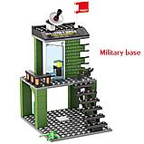 Конструктор  аналог Лего "Военная база" 8в1,  1219 деталей, фото 6