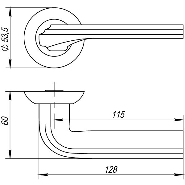 Дверная ручка BOLERO TL CFB-18 кофе глянец - фото 3 - id-p116299262