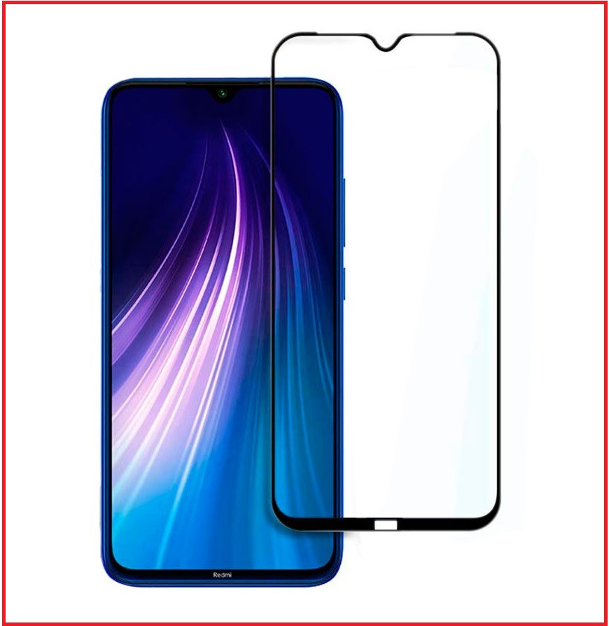 Защитное стекло Full-Screen для Xiaomi Redmi Note 8T черный (5D-9D с полной проклейкой) - фото 2 - id-p116299310