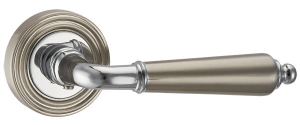 Дверная ручка LIBRETTO ML SN/CP-3 матовый никель/хром, фото 1