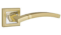 Дверная ручка NAVY QL SG/CP-4 матовое золото/хром, фото 1