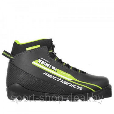 Ботинки лыжные TREK Mechanics SNS ИК Black-green,ботинки лыжные,ботинки лыжные беговые,лыжные ботинки SNS - фото 1 - id-p103990367