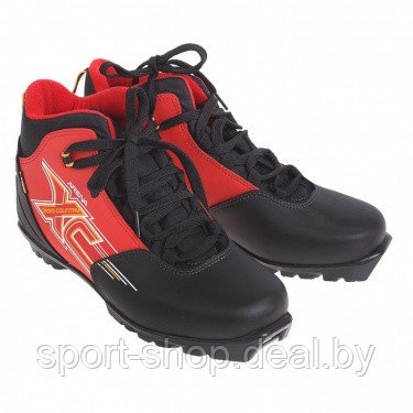 Ботинки лыжные TREK Арена NNN ИК Black-red,ботинки лыжные, ботинки для лыж, ботинки беговые лыжные - фото 1 - id-p103990366