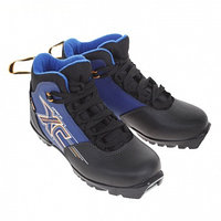 Ботинки лыжные TREK Арена NNN ИК Black-blue,ботинки лыжные, ботинки для лыж, ботинки беговые лыжные