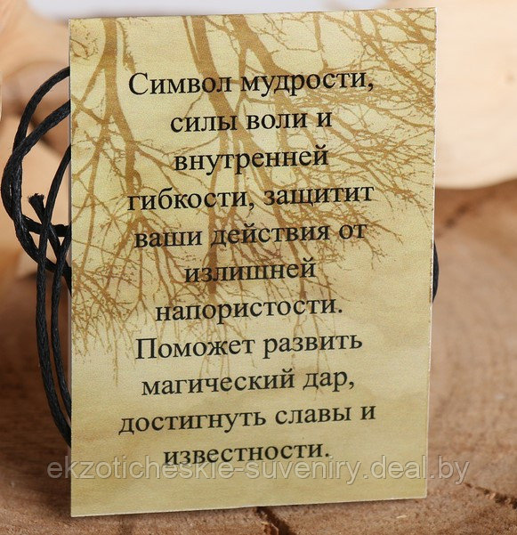 Славянский оберег из ювелирной бронзы "Символ Велеса" - фото 2 - id-p116299946