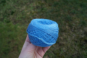 Слонимская пряжа (в две нити) цвет м15 м. голубой 30 шерсть, 70 ПАН
