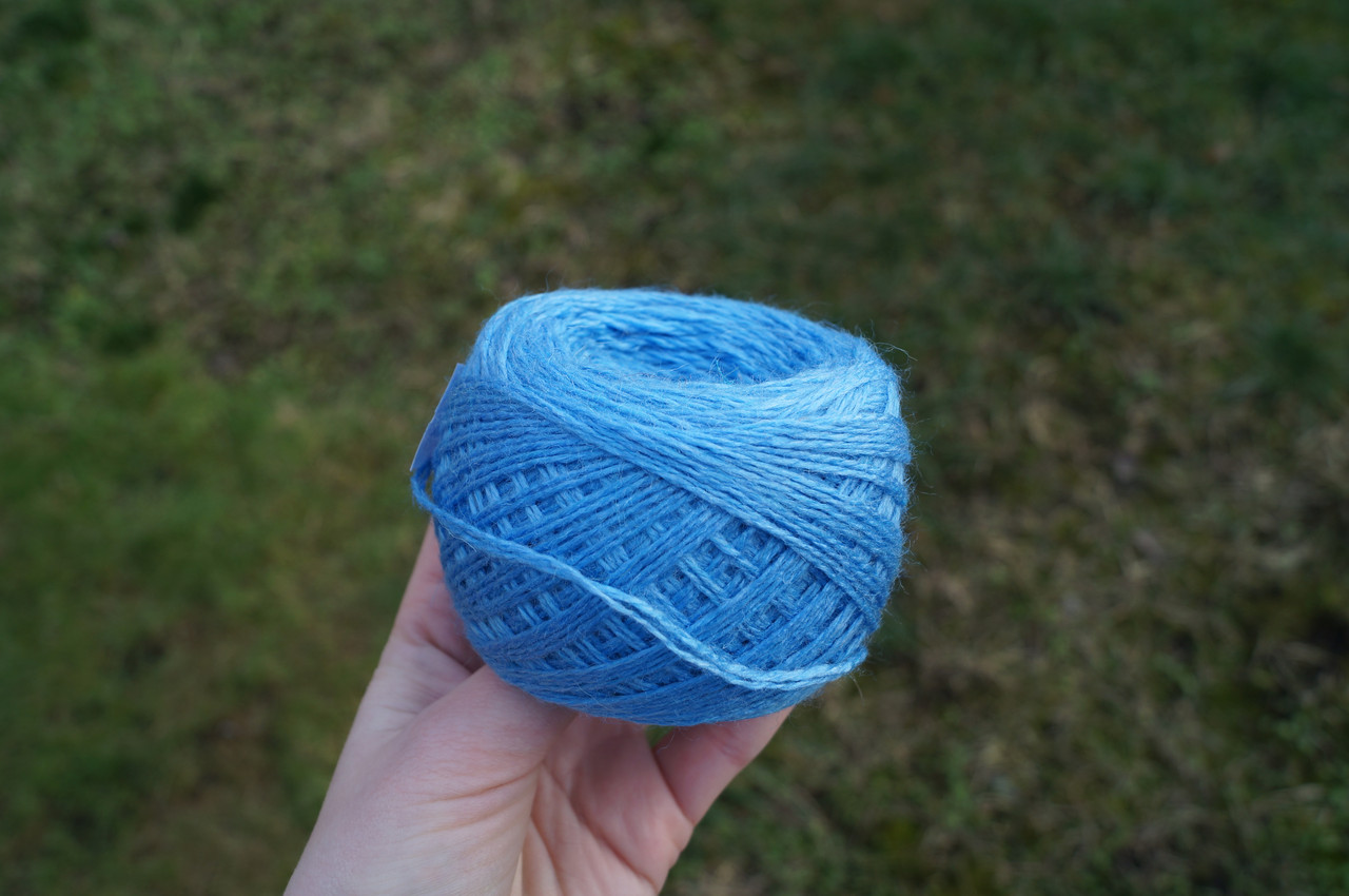 Слонимская пряжа (в две нити) цвет м15 м. голубой 30 шерсть, 70 ПАН - фото 1 - id-p116299940