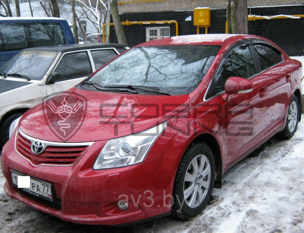 Ветровики Toyota Avensis седан 2009 / Тоета Аверсис (Cobra Tuning)