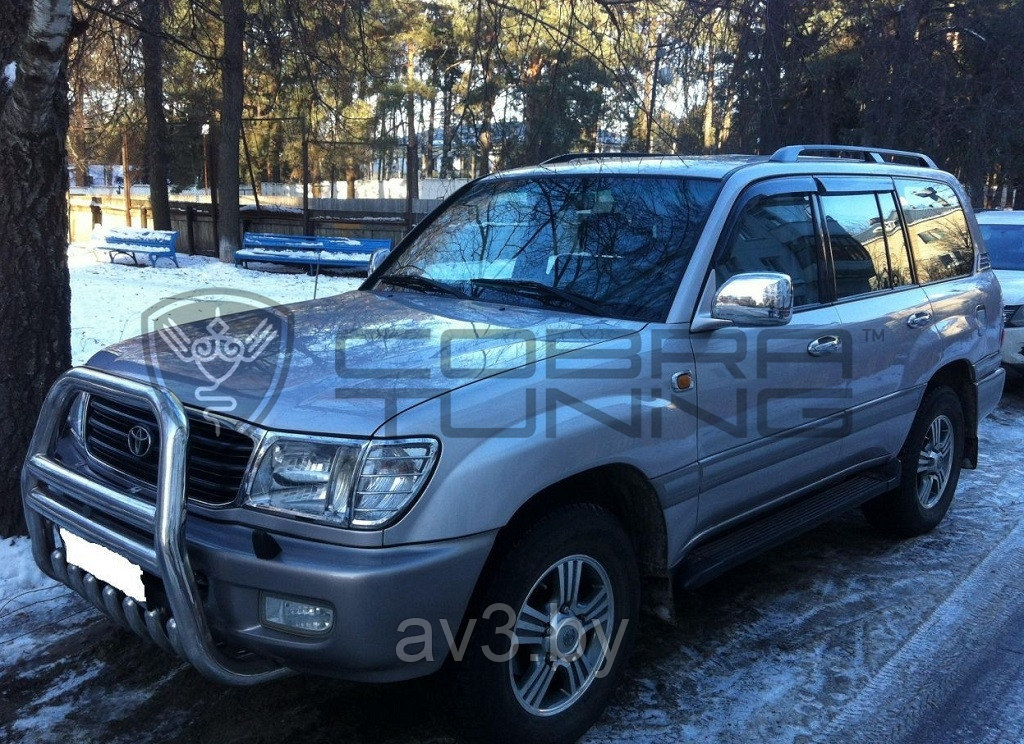 Ветровики Toyota Land Cruiser 100 1998/ Тоета Ленд Крузер (Cobra Tuning) - фото 2 - id-p60448408