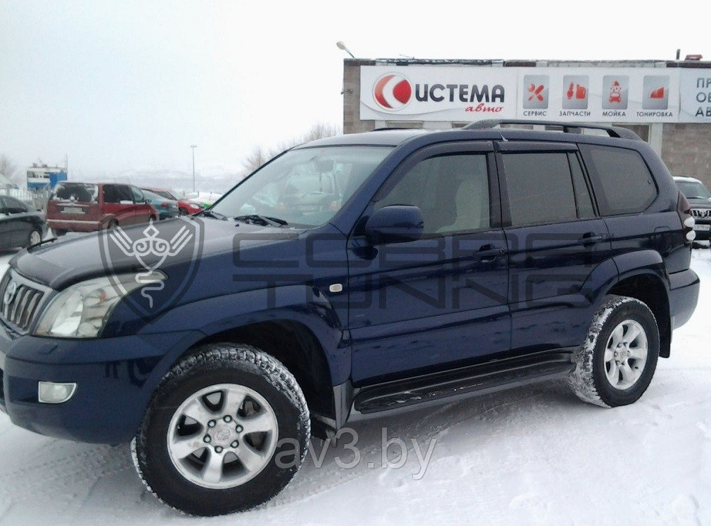 Ветровики Toyota Land Cruiser Prado 120 2003-2008/ Тоета Ленд Крузер Прадо (Cobra Tuning) - фото 2 - id-p60448414