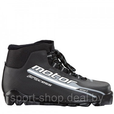 Ботинки лыжные Motor "Process" SNS Black-grey, ботинки лыжные, ботинки беговые лыжные, лыжные ботинки SNS