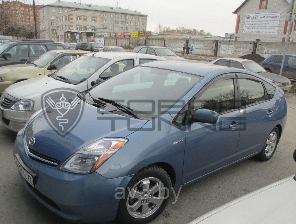 Ветровики Toyota Prius 2 2004-2009 / Тоета Приус 2 (Cobra Tuning) - фото 2 - id-p60448423