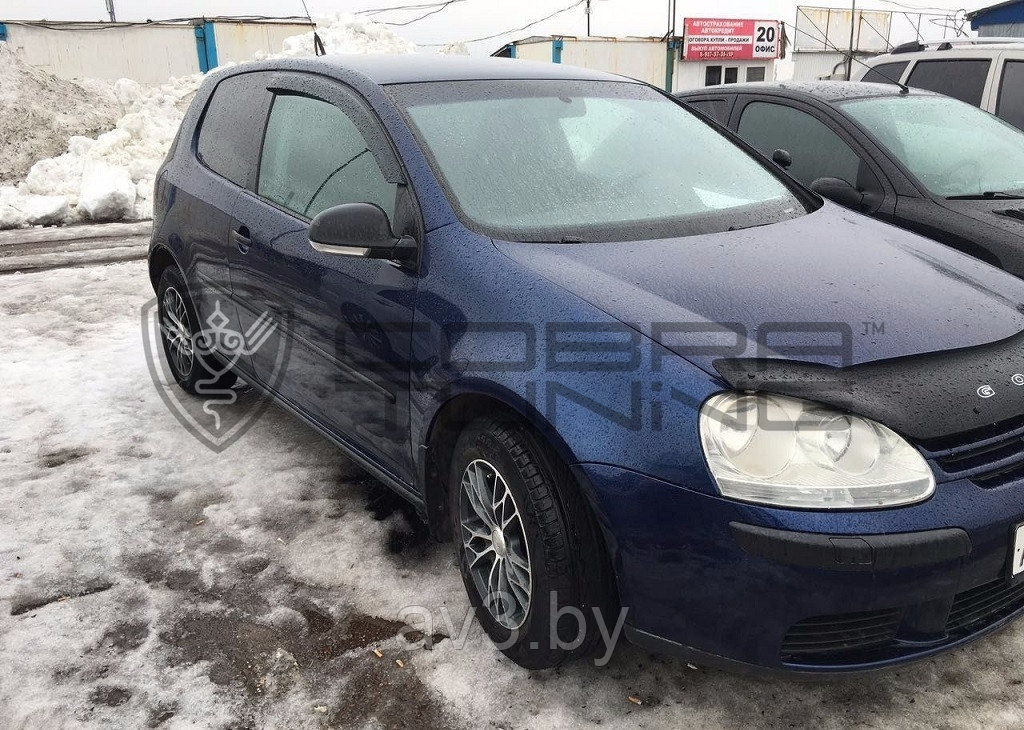 Ветровики Volkswagen Golf 5 3d 2003-2008/ Фольксваген Гольф 5 (Cobra Tuning)