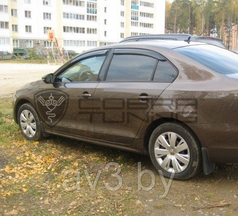 Ветровики Volkswagen Jetta 6 седан 2010/Sagitar 2012 / Фольксваген Джетта 6 (Cobra Tuning) - фото 2 - id-p60448608