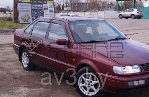 Ветровики Volkswagen Passat B3/B4 Седан 1988-1997/ Фольксваген Пассат В3/В4 (Cobra Tuning) - фото 2 - id-p60448495