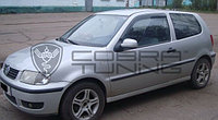 Ветровики Volkswagen Polo 3 3d 1994-2001/ Фольксваген Поло 3 (Cobra Tuning)