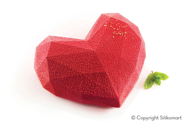 Форма для выпечки "Сердце оригами" 600мл - фото 1 - id-p116335772