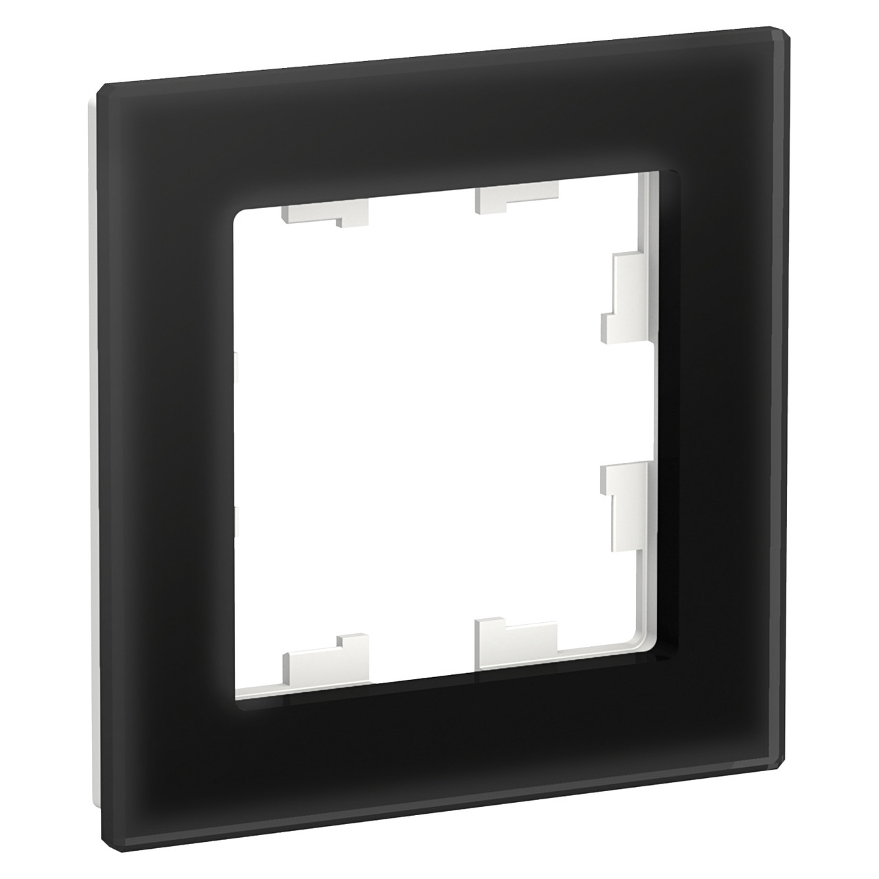 1-постовая рамка, стекло черный Schenider Electric Atlas Nature - фото 1 - id-p116336588