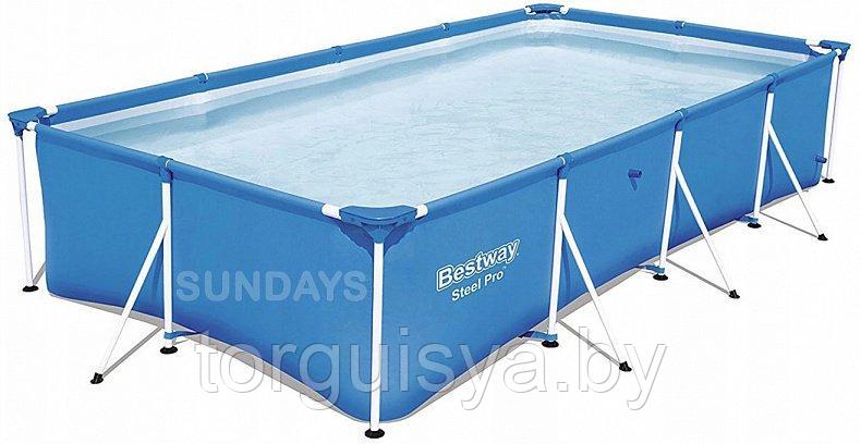 Каркасный бассейн Bestway Steel Pro 13'1" x 6'11" x 32"/400x211x81 см