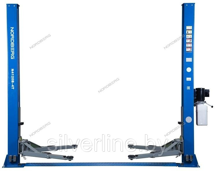 Подъемник двухстоечный, г/п 4т NORDBERG N4120B-4T