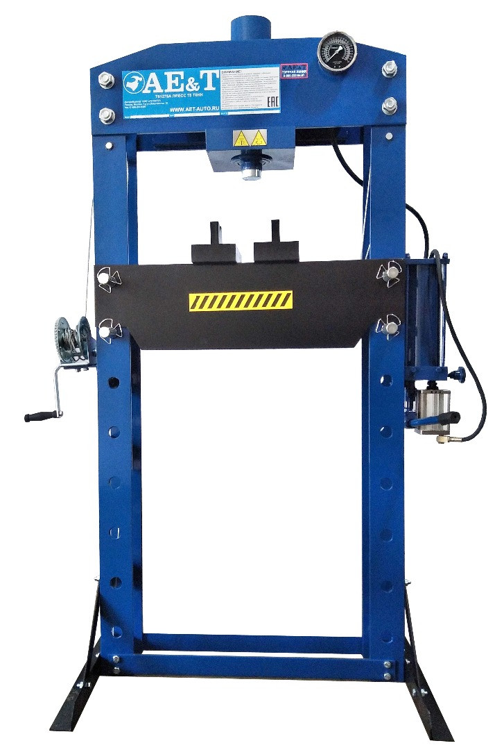 Пресс гидравлический AE&T T61275А  с ручным и пневмоприводом (75тонн)