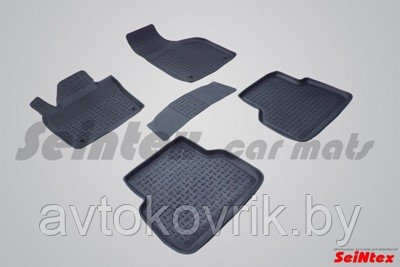 Резиновые коврики с высоким бортом для Audi Q3 2011-н.в. - фото 2 - id-p116369796