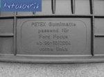 PETEX Коврики резин. черные FORD Focus 98/2004 (компл.4 шт.)